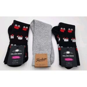 3 NEW Pair Socks Florsheim & Dead Soxy College Dress‎ Socks size 9-13 Mens Lot